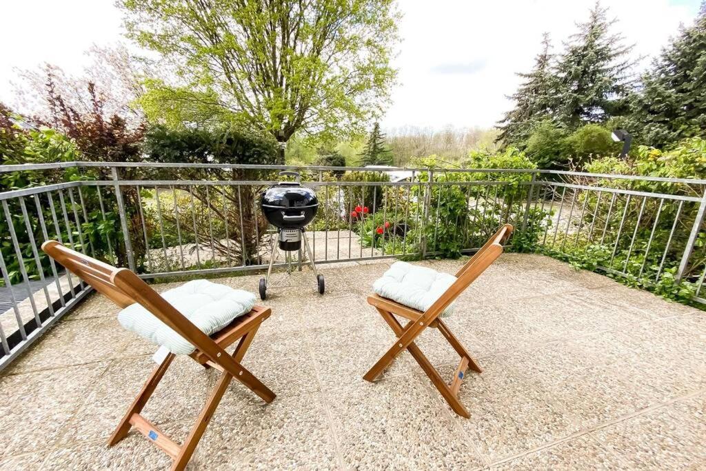 Apartment Am Auensee Mit Grosser Terrasse & Privat-Parkplatz ไลป์ซิก ภายนอก รูปภาพ